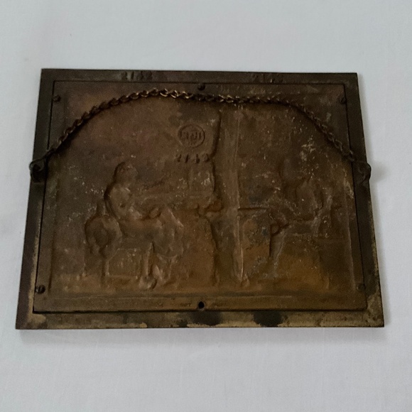 BRADLEY & HUBBARD Antique Painted Cast Iron Garden Scene - Picture 8 of 11